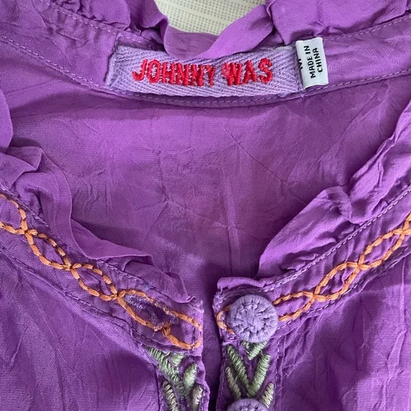 JOHNNY WAS Embroidered Blouse - Picture 4 of 9